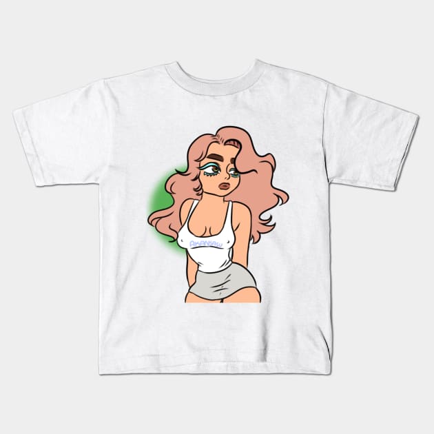 Rosey Posey Kids T-Shirt by Akansasu